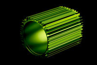 Motorengehäuse grün eloxiert…